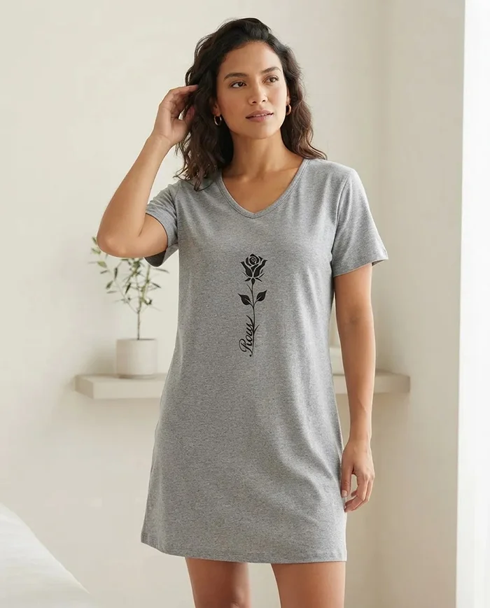 Remeron Manga Corta Juvenil con Estampa Algodon Premium - remeron%20melange%201.jpg