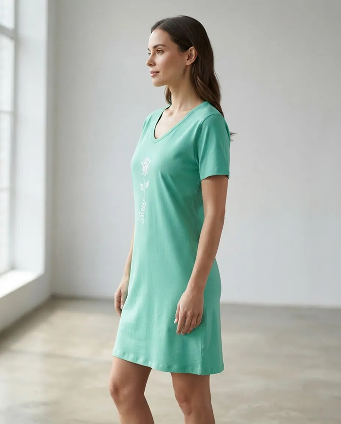 Remeron Manga Corta Juvenil con Estampa Algodon Premium - remeron%20verde%201.jpg