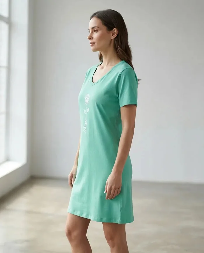 Remeron Manga Corta Juvenil con Estampa Algodon Premium - remeron%20verde%201.jpg