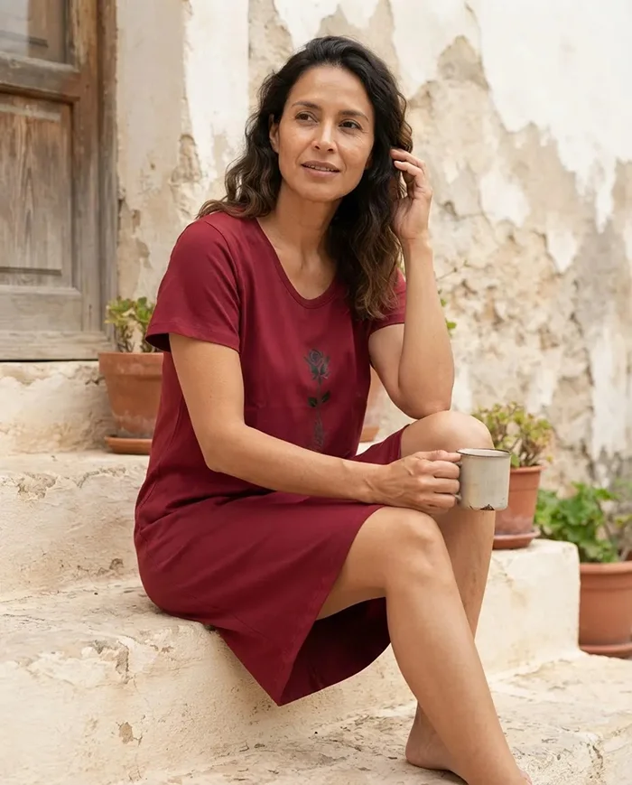 Remeron Manga Corta Juvenil con Estampa Algodon Premium - remeron%20bordo%201.jpg