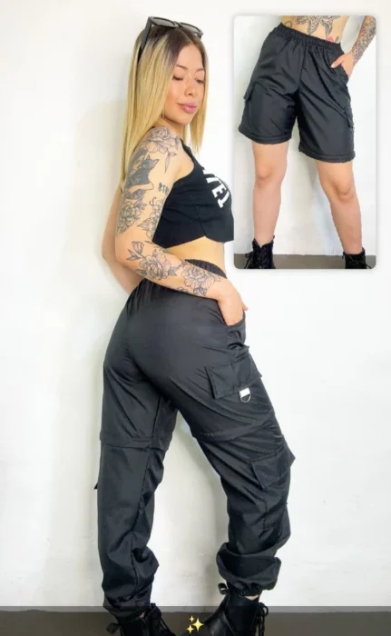 Parachute Babucha Desmontable a Short  Urbano