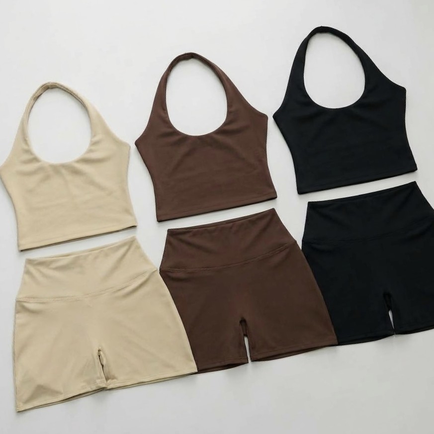 Conjunto Halter Deportivo Dama Corte Corazón - Imagen 3