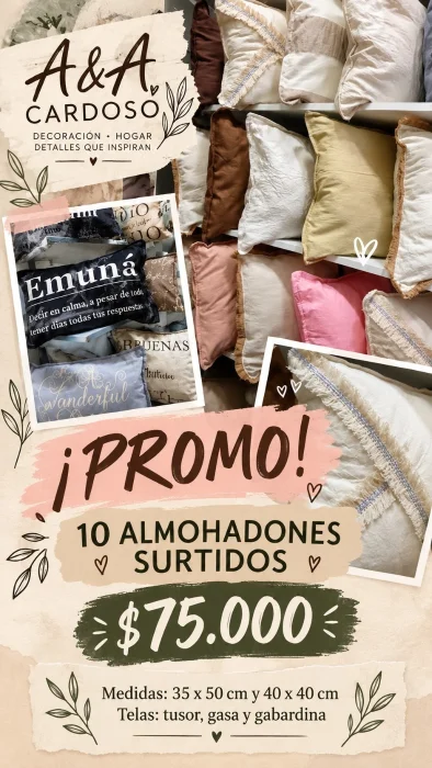 Promo Almohadones Surtidos