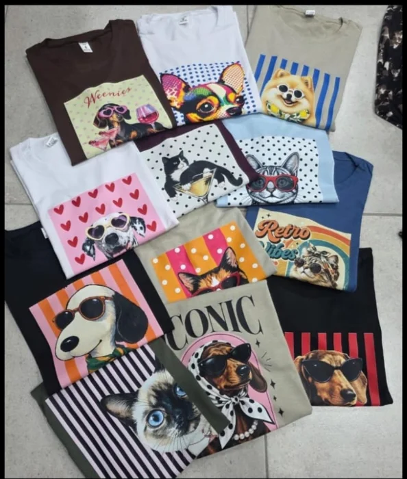 Remeras Estampadas Dama Talle Común