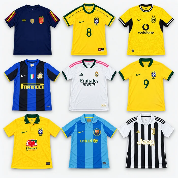 Camisetas G5 Nacionales Tela W18 Cuello Tejido  Logos Bordados