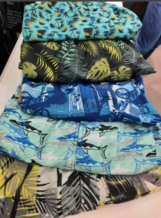 Short de Baño con Suspensor Estampadas