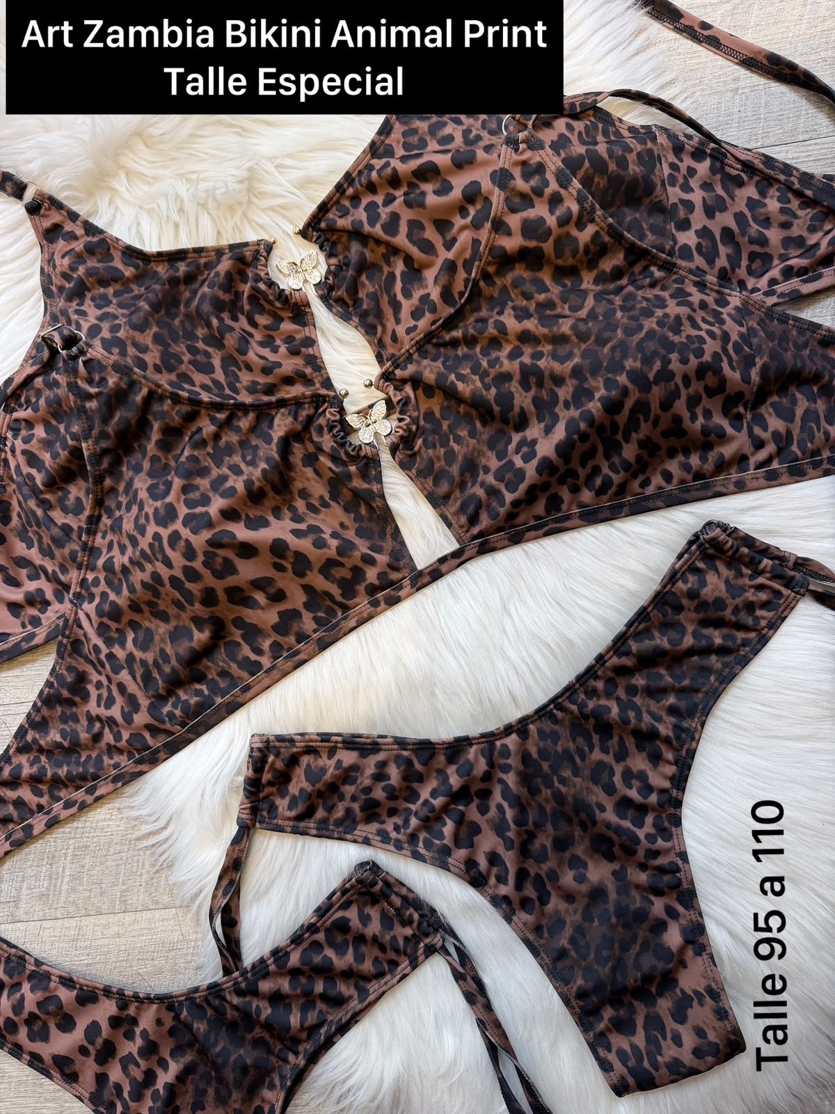 Art Zambia Bikini Animal Print Talle Especial - Imagen 3