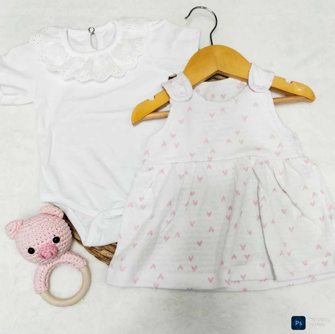 Vestido Pepi Body Puntilla y Jumper Plumeti - Imagen 3