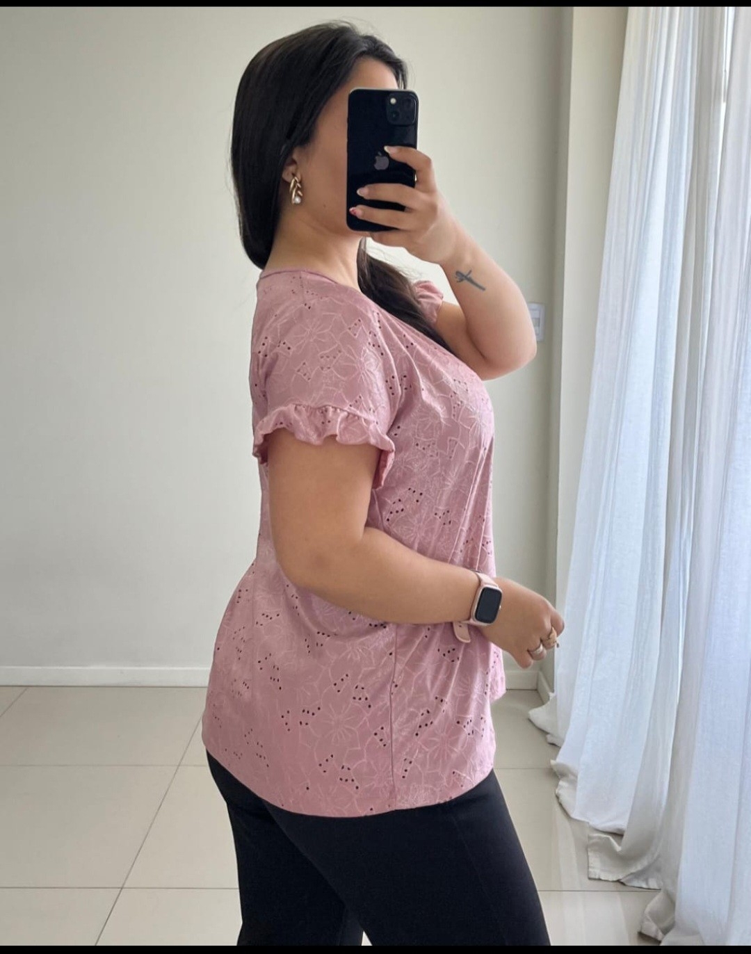 Remera de Broderi  Brillosa  4 al 6 por Pedido y Curva - Imagen 2