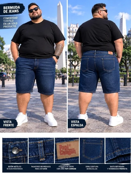 Bermudas Jeans Talles Especiales