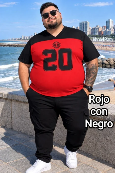 Remeras Talles Especiales Cuello V