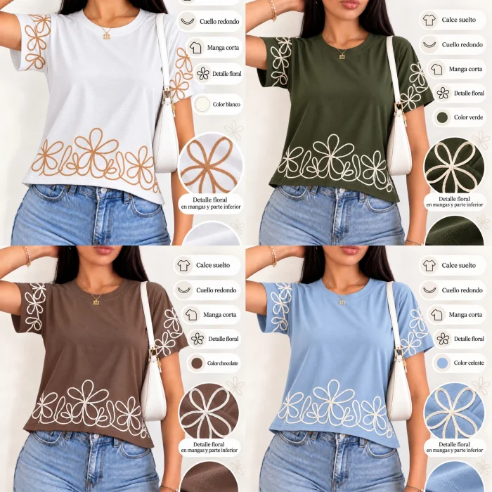 Remera Flora