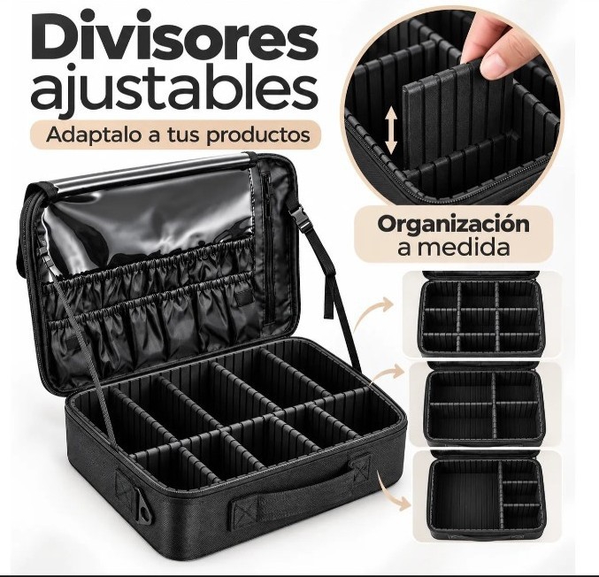 Maletín con Divisiones para Peluquería o Maquillaje Profesional - Imagen 4
