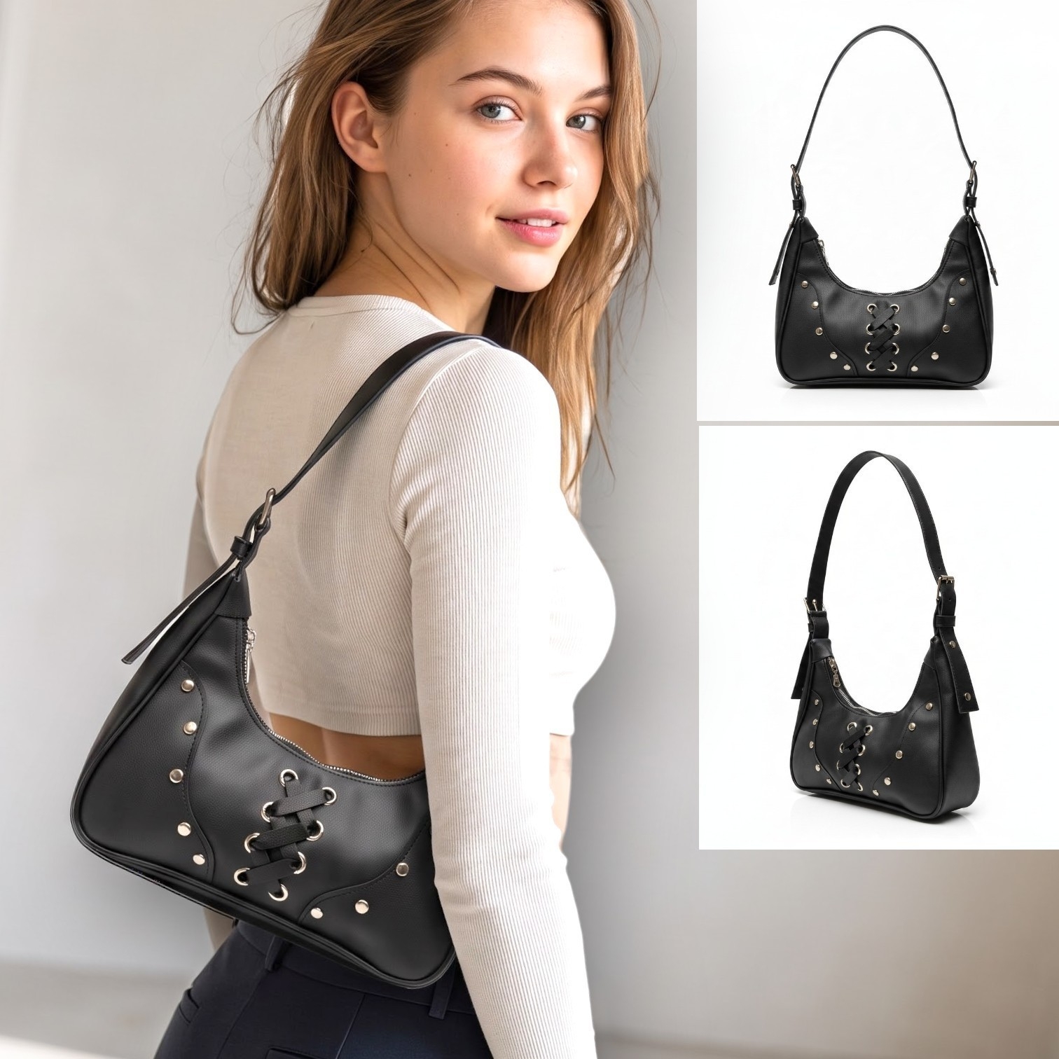 Minibag Trenza, Forrada por Dentro, Mide 27cm X 13cm X 8cm Aproximado, Marroquineria - Imagen 1