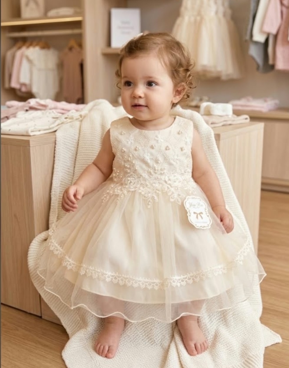 Vestido de Beba Fiesta Importado - Imagen 2