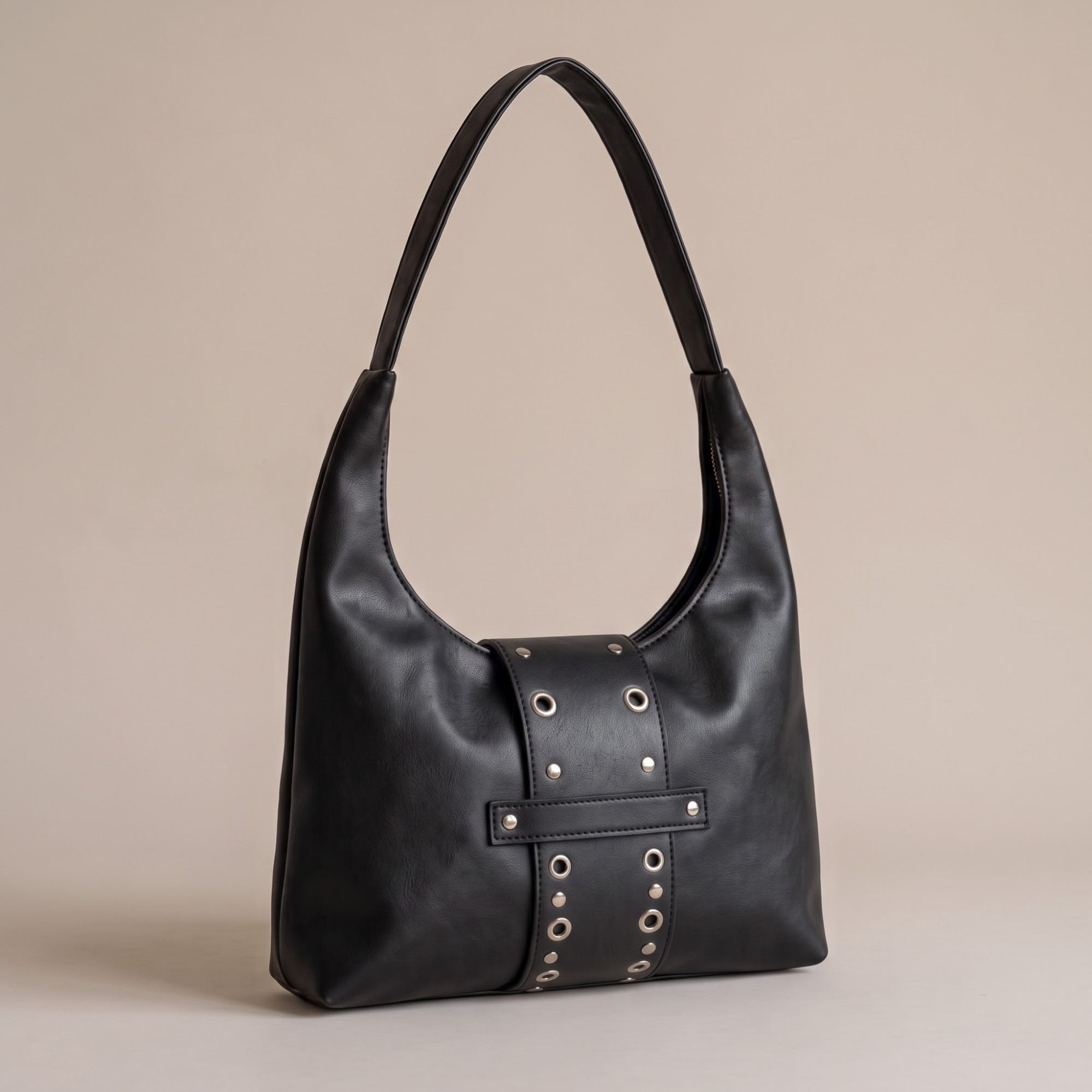Bolso Boho Cinto con Tachas y Ojal, Mide 30cm X 25cm X 6cm Aproximado, Marroquineria - Imagen 4