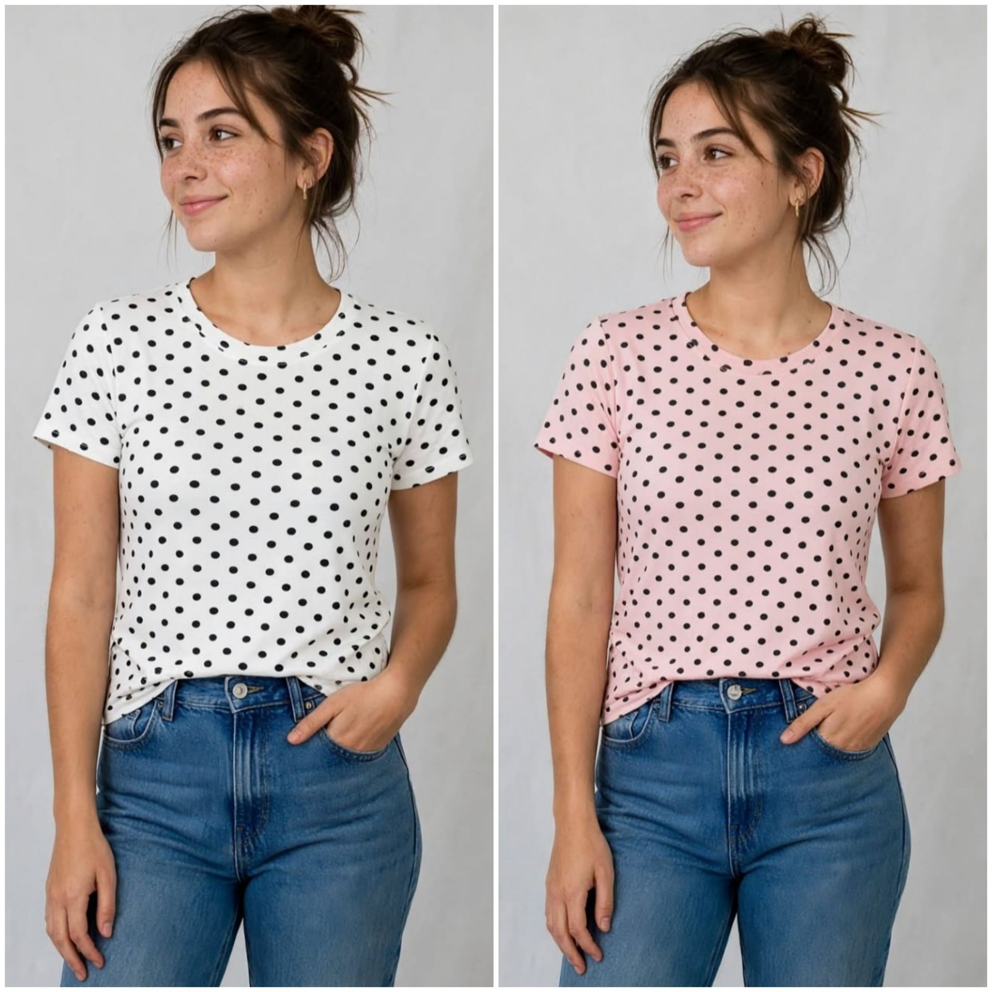 Remera Lunares Modal Viscosa - Imagen 3