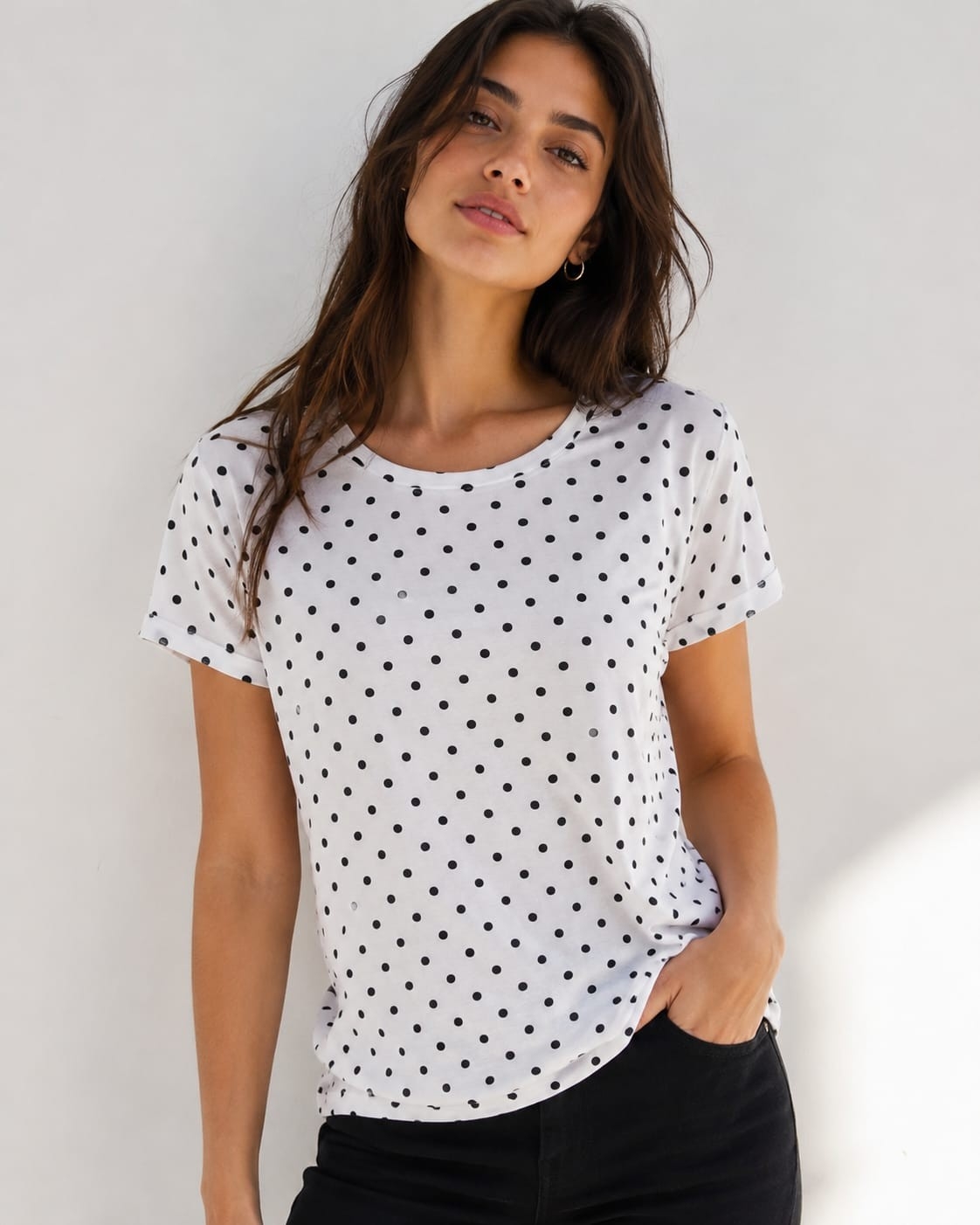 Remera Lunares Modal Viscosa - Imagen 3