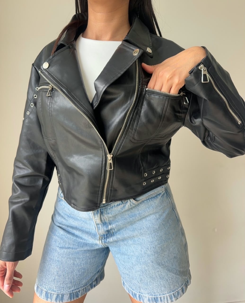 Campera Ecocuero Corta - Imagen 5