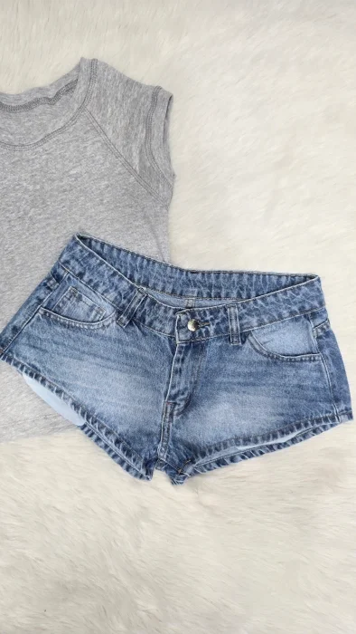 Short Tiro bajo Azul