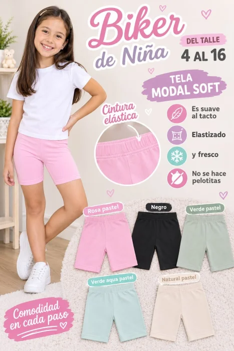 Biker Modal Soft Liso Nena