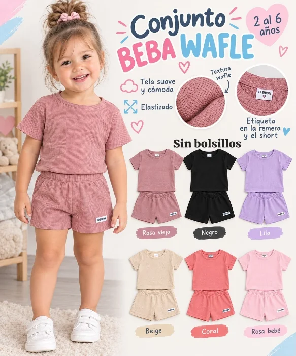 Conjunto Wafle Beba