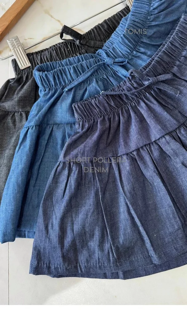 Short Pollera Simil Denim - Imagen 2