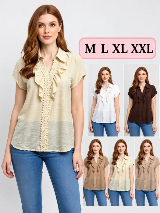 Musculosa de Lino con Volados