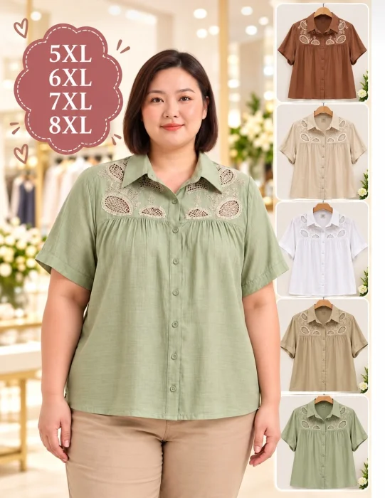 Blusa Lino Talles Grandes