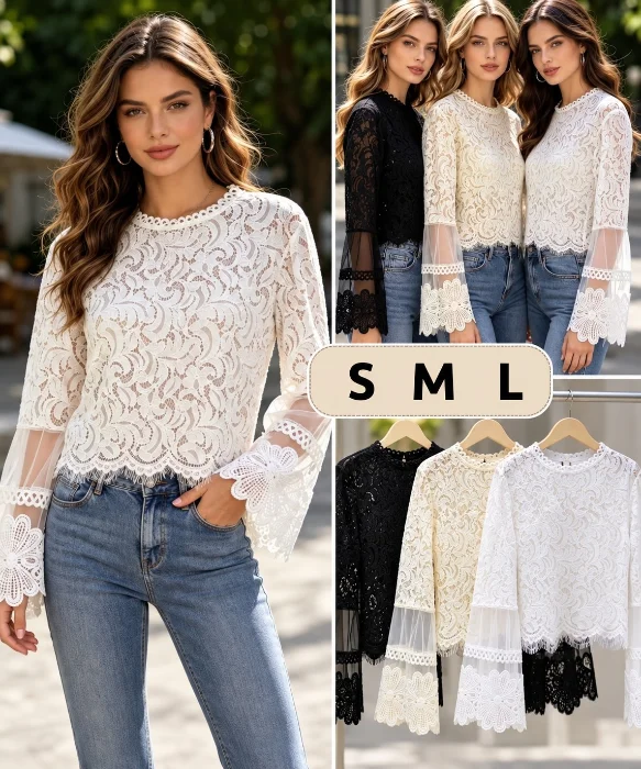 Blusa Manga Oxford