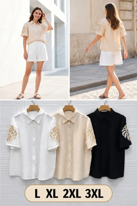 Camisa Lino con Bordado