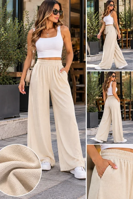 Pantalon Palazo de Hawai Bruselas Liso