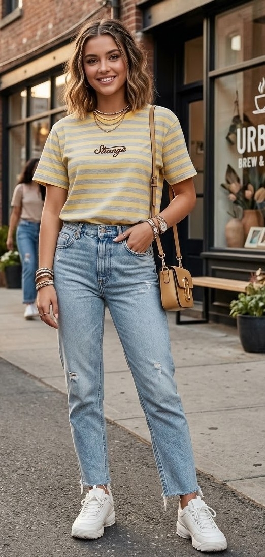 Remera Tayada Jersey Peinado con Bordado - Imagen 3