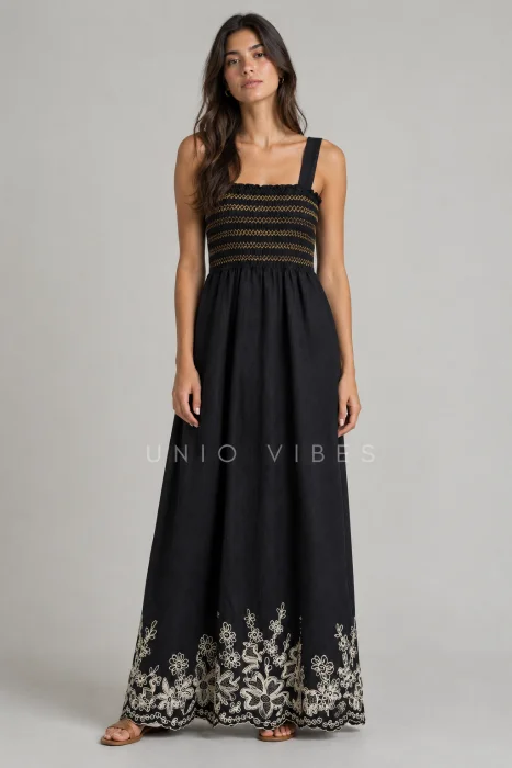 Vestido Punto Smock