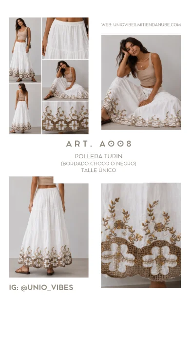  Pollera con Guarda