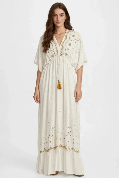 Vestido Boho Lentejuelas, Lndu Importado