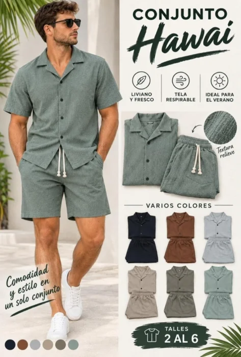 Conjunto Hawai Liso