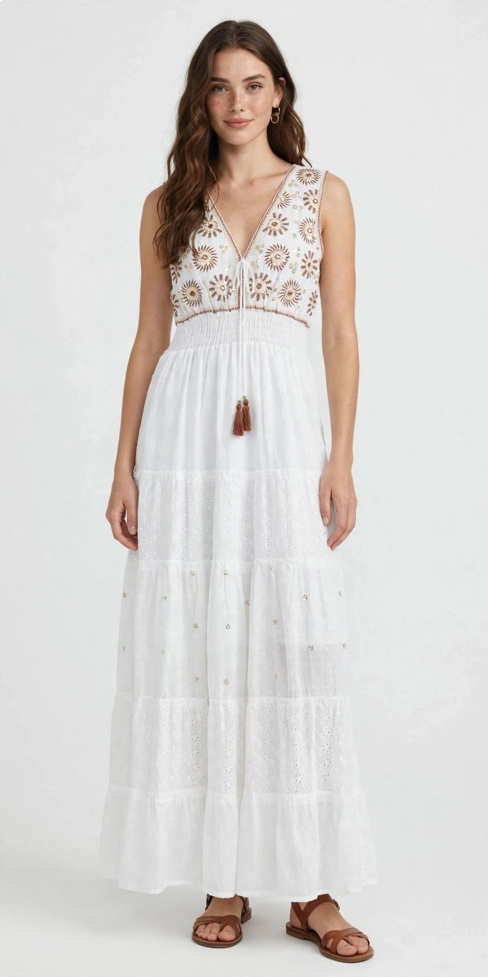 Vestido Boho Indu Importado - Imagen 1