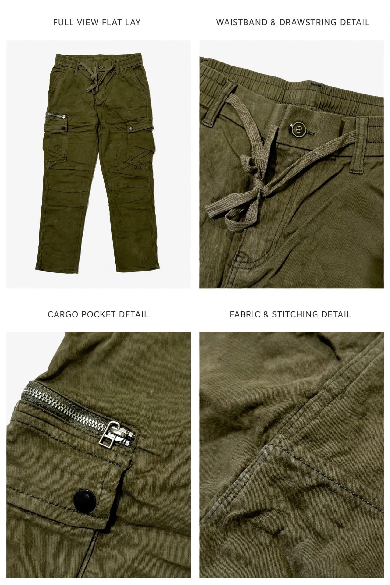 Pantalon Cargo Recto Importado - Imagen 2