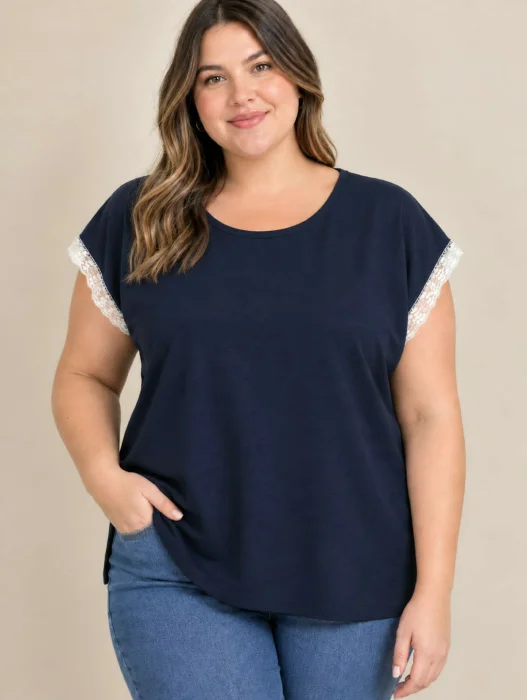 Remera Especial con Puntilla