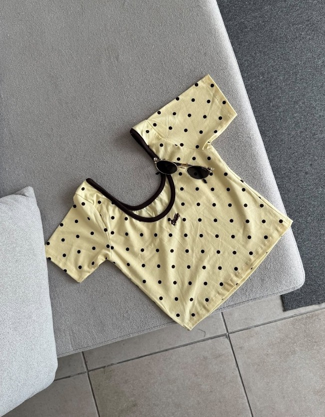 Remeras Crop Lunares - Imagen 3