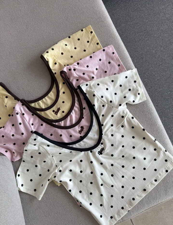 Remeras Crop Lunares - Imagen 4