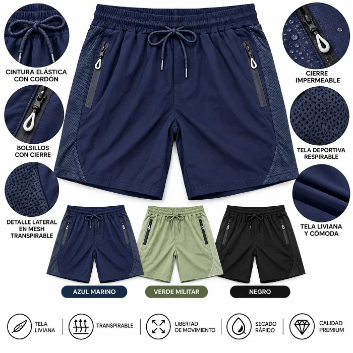 Short Deportivo Liso Importado