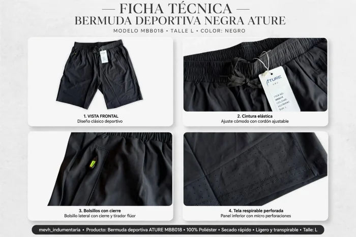 Short Deportivo Ature Importado
