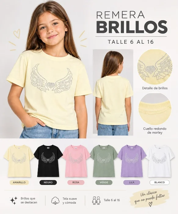 Remera Brillos