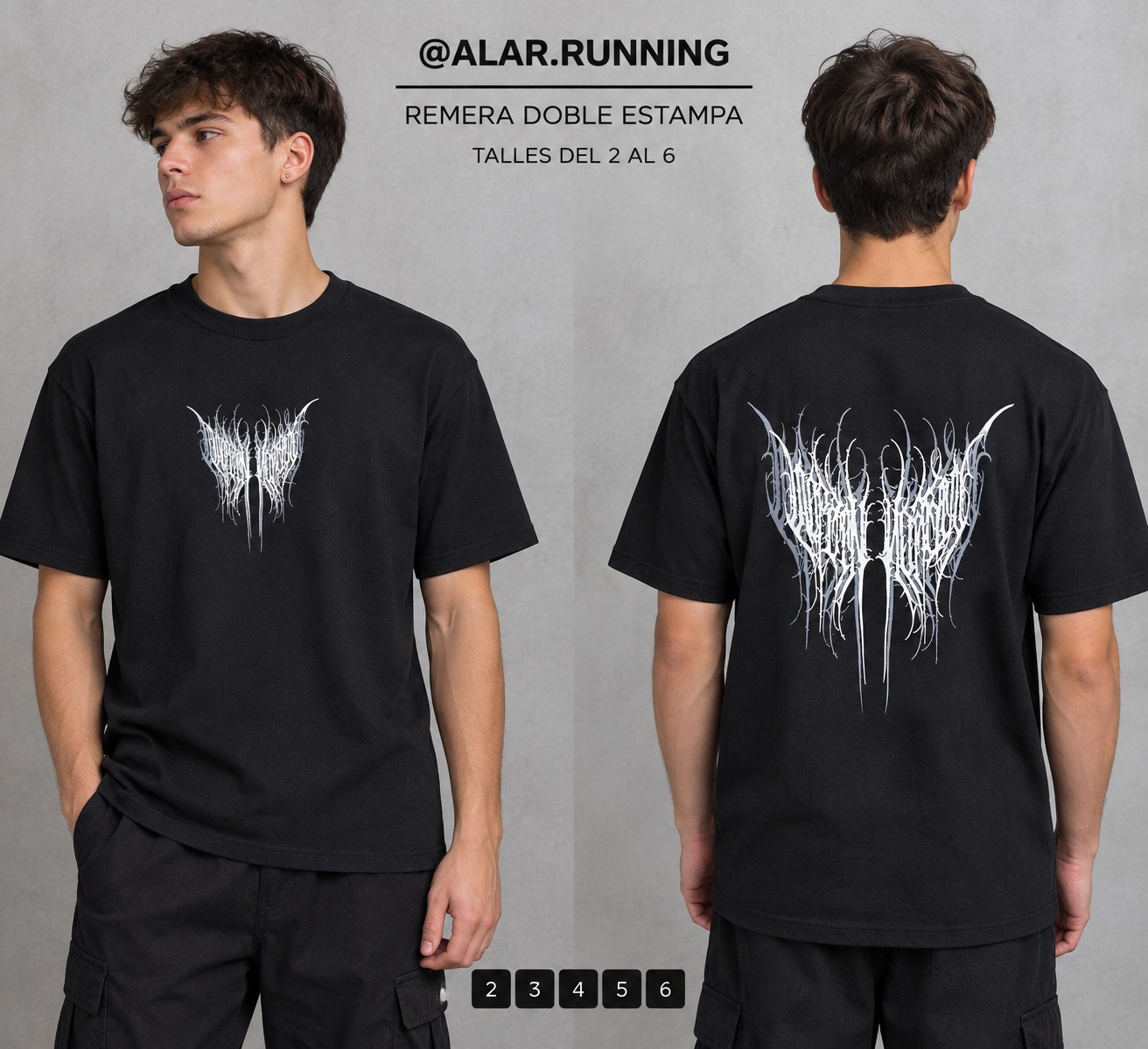 Remeras Doble Estampa - Imagen 2