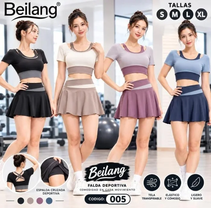 Conjunto Short Pollera