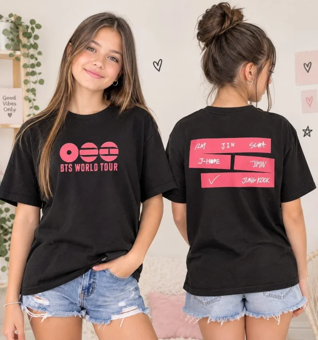 Remeras Juveniles Bts