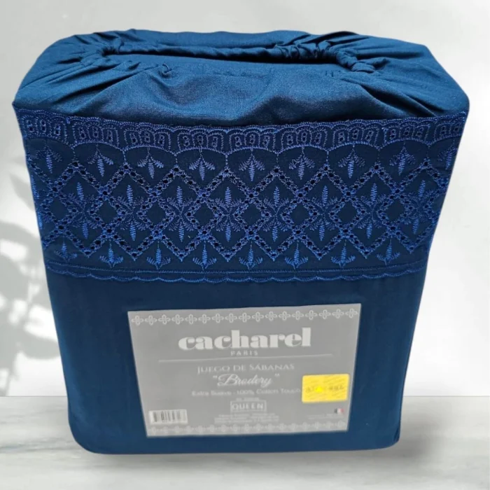 Sábana Brodery Cacharel Full 2 1/2