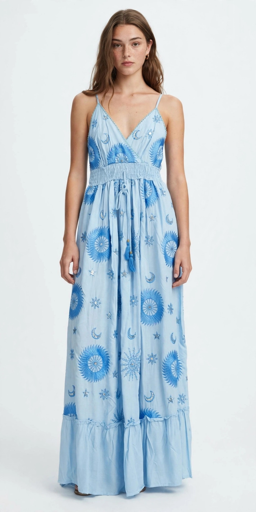 Vestido Boho Indu Bordado - Imagen 3